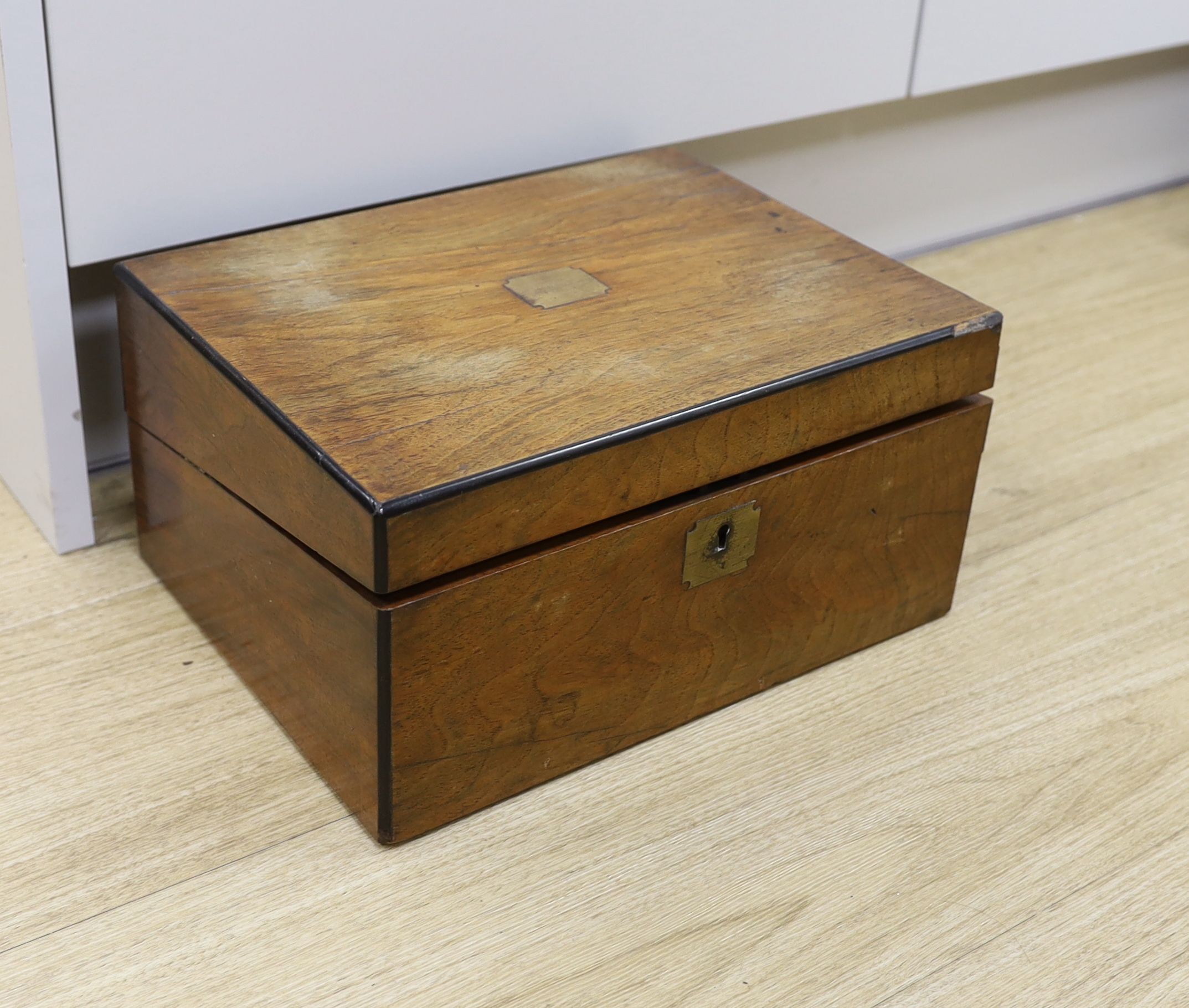 A group of 19th century and later writing boxes